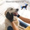 Upgrade Efficient Pet Hair Remover Gloves - Gentle Shedding Brushes for Dogs, Cats & Horses with Long and Short Hair - 1 Pair (Blue) view 4