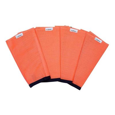 SHOOFLY Horse Leggins, Patented Loose Fitting Fly Boots, Breathable Plastic Mesh (Orange/Large)