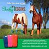 SHOOFLY Horse Leggins, Patented Loose Fitting Fly Boots, Breathable Plastic Mesh (Orange/Large) view 3