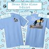 Dog is Good Unisex "Never Hike Alone" T-Shirts Blue Large view 3