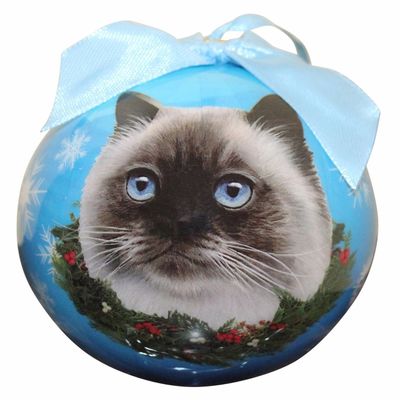 Himalayan Cat Christmas Ornament Shatter Proof Ball