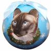 Siamese Cat Christmas Ornament Shatter Proof Ball view 1