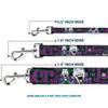 Buckle-Down Pet Leash - Joker Face/Logo/Spades Black/Green/Purple - 4 Feet Long - 1" Wide view 3