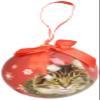 Maine Coone Cat Christmas Ornament Shatter Proof Ball view 1