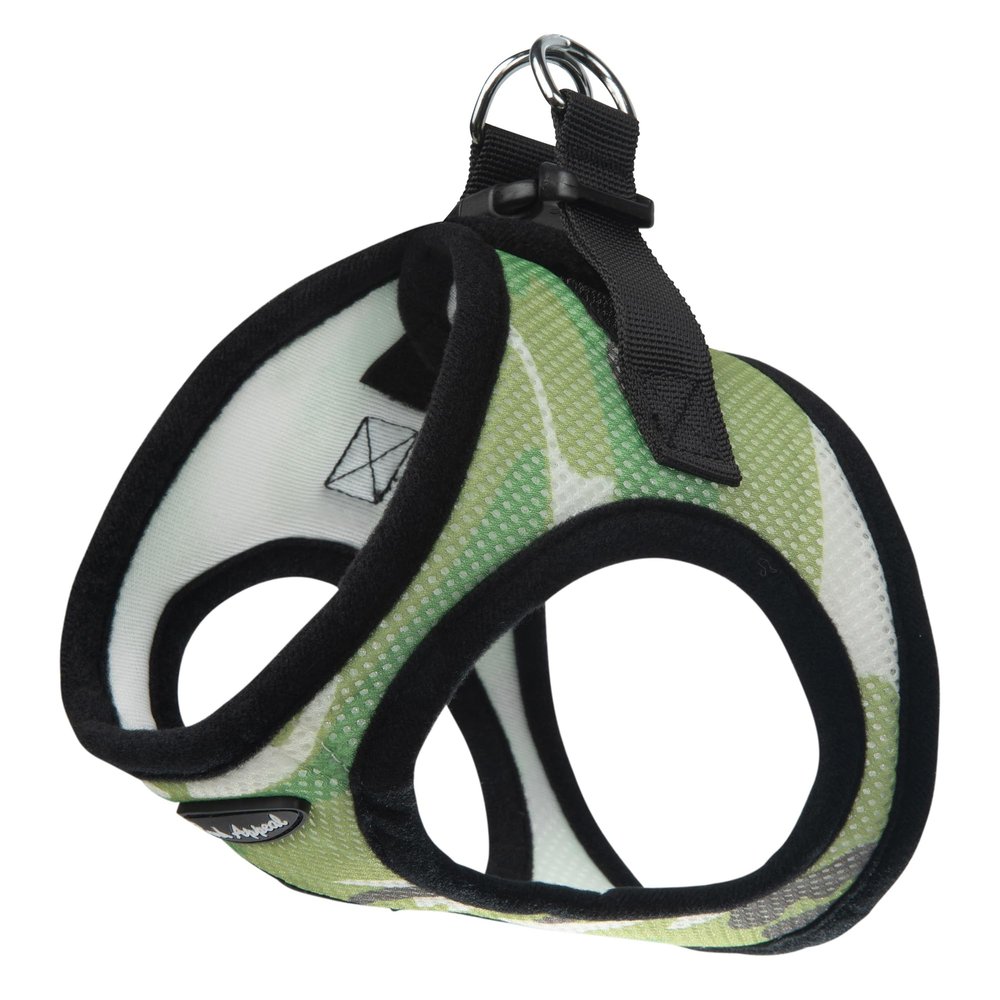 Bark Appeal Green Camo Step-in Dog Harness for Medium to Large Sized Pets Updated Sizing, Re-Measuring is Essential Soft Vest Harness Anti-Choke with Adjustable Strap & Heavy Duty Clip L