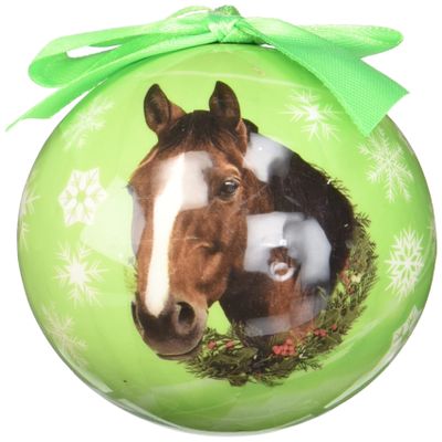 Horse Christmas Ornament Shatter Proof Ball