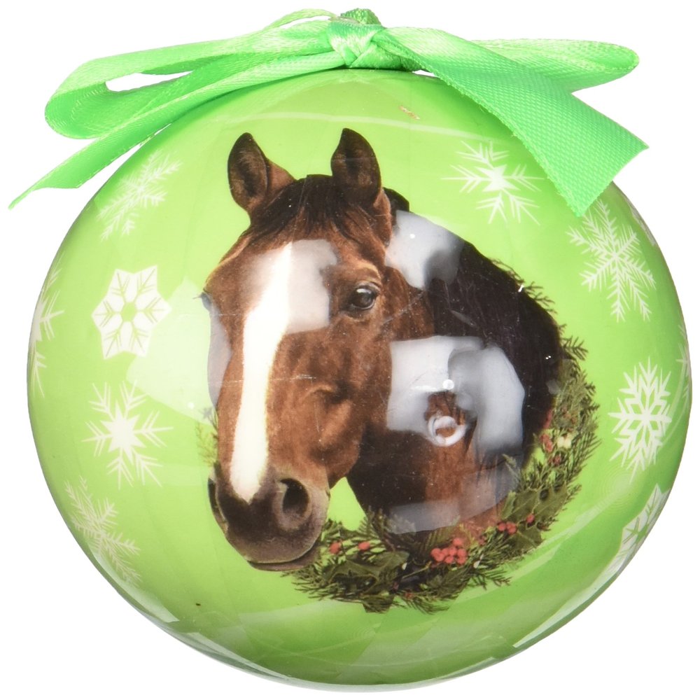 Horse Christmas Ornament Shatter Proof Ball
