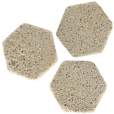 Brightwell Aquatics HeXiDiscs - Hexagonal Coral Frag Mounts for Marine Aquariums, Encourages Bacteria and Nutrient Growth, 50 Count