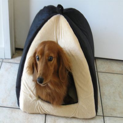 Pet House Indoor is a Perfect Getaway Haven for Little Pets - Front to Rear 16" x Left to Right 16" x Centre Point To Innertop 14.5" Small Dogs and Cats Can Relax in Warm Dome - Removable Cushion for Cleaning