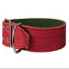 Genuine Leather Dog Collar 1.75" Wide Padded (Neck Circumference: 18.5"-21.5", Red) view 2