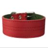 Genuine Leather Dog Collar 1.75" Wide Padded (Neck Circumference: 18.5"-21.5", Red) view 3