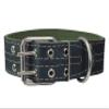 Genuine Leather Dog Collar 1.75" Wide Padded (Neck Circumference: 17.5"-21", Black) view 1