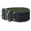 Genuine Leather Dog Collar 1.75" Wide Padded (Neck Circumference: 17.5"-21", Black) view 2