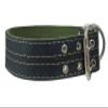Genuine Leather Dog Collar 1.75" Wide Padded (Neck Circumference: 17.5"-21", Black) view 4