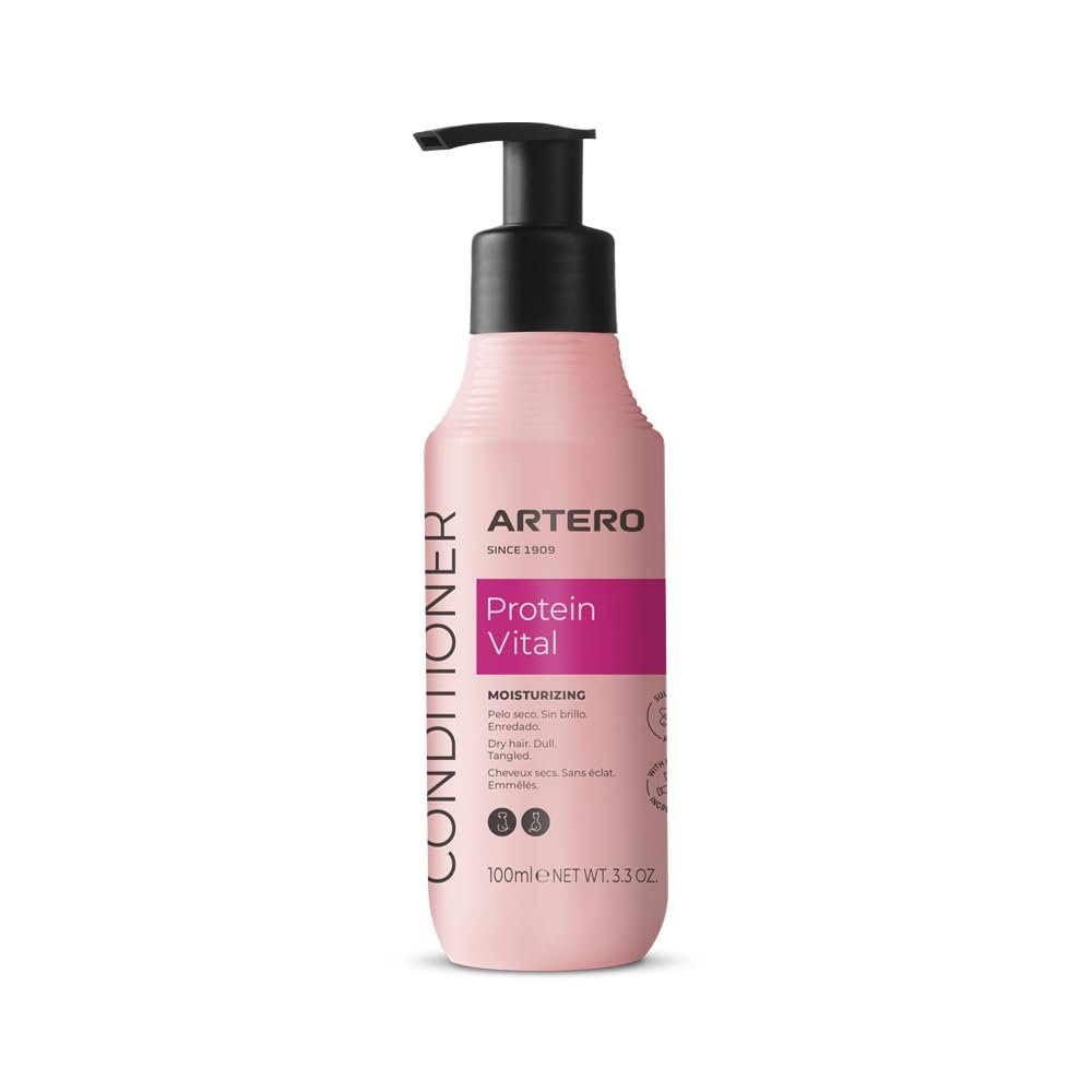 Artero Protein Vital Conditioner for Dogs and Cats Deep Hydration and Coat Repair with Silk Proteins Professional Grooming Conditioner, 3.3 oz