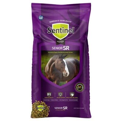 Blue Seal Sentinel Senior SR Feed - Great for Prematurely Aging Horses or Horses with Poor Teeth - 50lb Bag