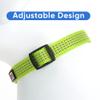 Pawtitas Reflective Dog Collar for Large Dogs Adjustable Nylon Collar with Quick-Release Buckle | Fits Neck 1626 in | Night Safety Training Collar | L | Green view 4
