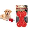 SPOT Play Strong Bone- Durable TPR Long Lasting Dog Chew for Aggressive Chewers, Hole for Treats, Virtually Indestructible Toy for Medium & Large Dogs & Puppies - 6.5 inch view 1