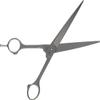 Mars Professional Stainless Steel Curved Scissors Shears, Nickel Finish, 8" Length view 2