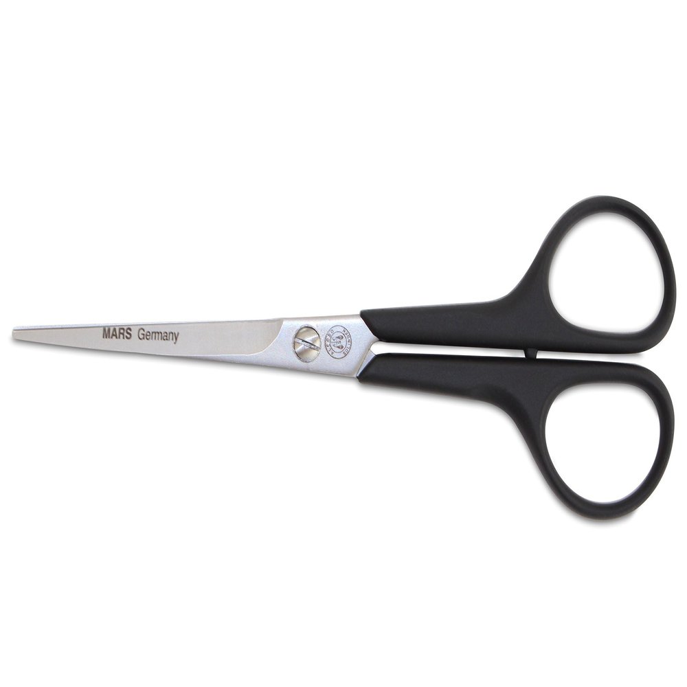 Mars Professional Stainless Steel Hair Grooming Scissors Shears, Nylon Handles, 6" Length
