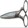 Mars Professional Stainless Steel Scissors, Polished Blades, 8" Length view 1