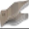 Mars Professional Stainless Steel Anatomical Thumb Tweezers, 6.5" Length view 2