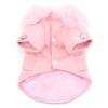 Pet Cat Dog Clothes European Woolen Fur Collar Coat Small Dog Cat Pet Clothes Costume Pink L view 2
