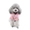Pet Cat Dog Clothes European Woolen Fur Collar Coat Small Dog Cat Pet Clothes Costume Pink L view 4