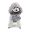 Pet Cat Dog Clothes European Woolen Fur Collar Coat Small Dog Cat Pet Clothes Costume Light Grey XL view 4