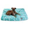 Navy Sea Horse Medium Rectangle Indoor Outdoor Pet Dog Bed With Removable Washable Cover By Majestic Pet Products view 2