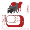 52 inch Burnt Orange Bamboo Sherpa Bagel Dog Bed view 4