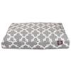 Gray Trellis Large Rectangle Indoor Outdoor Pet Dog Bed With Removable Washable Cover By Majestic Pet Products view 1