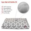Gray Trellis Large Rectangle Indoor Outdoor Pet Dog Bed With Removable Washable Cover By Majestic Pet Products view 2
