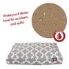 Gray Trellis Large Rectangle Indoor Outdoor Pet Dog Bed With Removable Washable Cover By Majestic Pet Products view 4