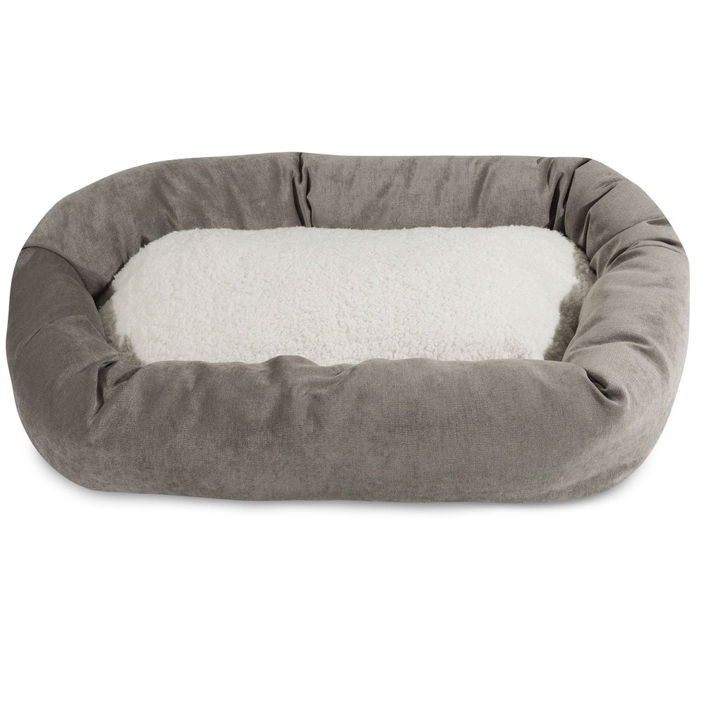 24 inch Vintage Villa Collection Sherpa Bagel Dog Bed