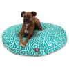 Orange Aruba Medium Round Indoor Outdoor Pet Dog Bed With Removable Washable Cover By Majestic Pet Products view 2