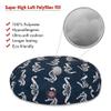 Navy Sea Horse Medium Round Indoor Outdoor Pet Dog Bed With Removable Washable Cover By Majestic Pet Products view 2