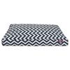 Majestic Pet Chevron Rectangle Dog Bed Washable Non Slip Comfy Pet Bed Crate Bed with Removable Washable Cover Kennel Bed for Sleeping, Polyester Fiber, X-Large, Navy view 2