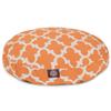 Peach Trellis Medium Round Indoor Outdoor Pet Dog Bed With Removable Washable Cover By Majestic Pet Products view 1