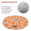Peach Trellis Medium Round Indoor Outdoor Pet Dog Bed With Removable Washable Cover By Majestic Pet Products view 2