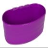 Pet Lodge Plastic Cage Cup | Bunny Cage Cup | Feeder & Waterer for Small Animals | Mountable Hooks for Any Wire Type | Durable Plastic | 1 Pint | Purple view 1