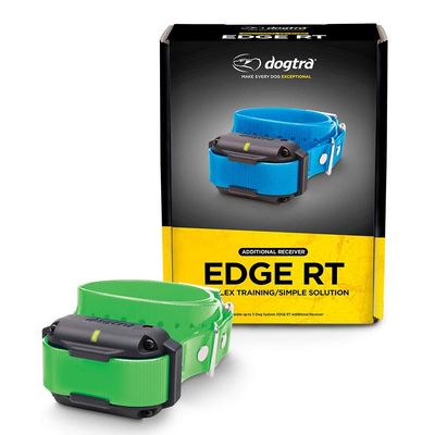 Dogtra Edge RT Green Additional Receiver Long Range High-Output 1-Mile Waterproof 3-Dog Expandable Remote Dog Training E-Collar with Combination Boost Control for Professionals