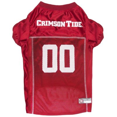 Pets First NCAA College Alabama Crimson Tide Mesh Jersey for DOGS & CATS, X-Large. Licensed Dog Jersey with your Favorite Football/Basketball College Team