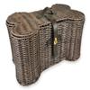 Bone Dry Pet Storage Collection Toy Basket, Medium, 21x13x8", Brown Plastic Wicker view 1