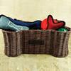 Bone Dry Pet Storage Collection Toy Basket, Medium, 21x13x8", Brown Plastic Wicker view 2
