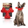 SPOT Play Strong Trident Bone - Durable TPR Long Lasting Dog Chew for Aggressive Chewers, Hole for Treats, Virtually Indestructible Toy for Large Dogs & Puppies up to 90lbs - 6 inch view 1