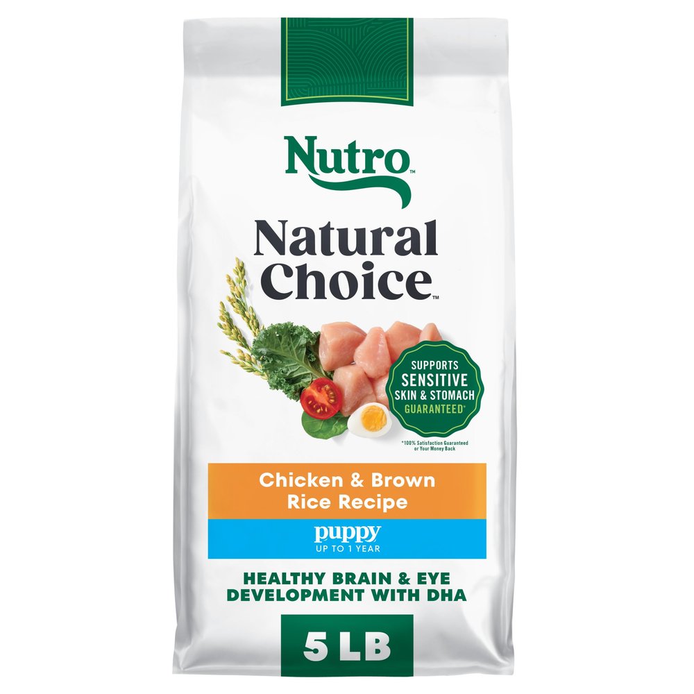 Nutro Natural Choice Dry Puppy Food, Dry Dog Food for Puppies, Chicken and Brown Rice Recipe, 5 lbs.