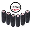 12 Pack Premium Vet Wrap - Self Adhesive Bandage Wrap & Athletic Tape - 4" x 5 Yards Elastic & Self-Sticking Cohesive Bandage for Pets, Sports, Wrists & Ankles - Black by Prairie Horse Supply view 2