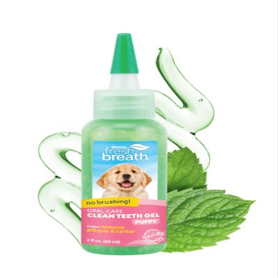 TropiClean Fresh Breath Dog Toothpaste for Teeth Cleaning, Breath Freshener, Easy to Use Plaque & Tartar Remover Gel, No Toothbrush Needed, 2oz.