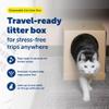 PetSafe Disposable Litter Box with Litter - Collapsible, No-Mess Box with Reliable, Leak-Proof Protection & Superior Odor Control - Includes 4.3 lb Bag Crystal Pebbles & 8 Disposable Scoops view 2